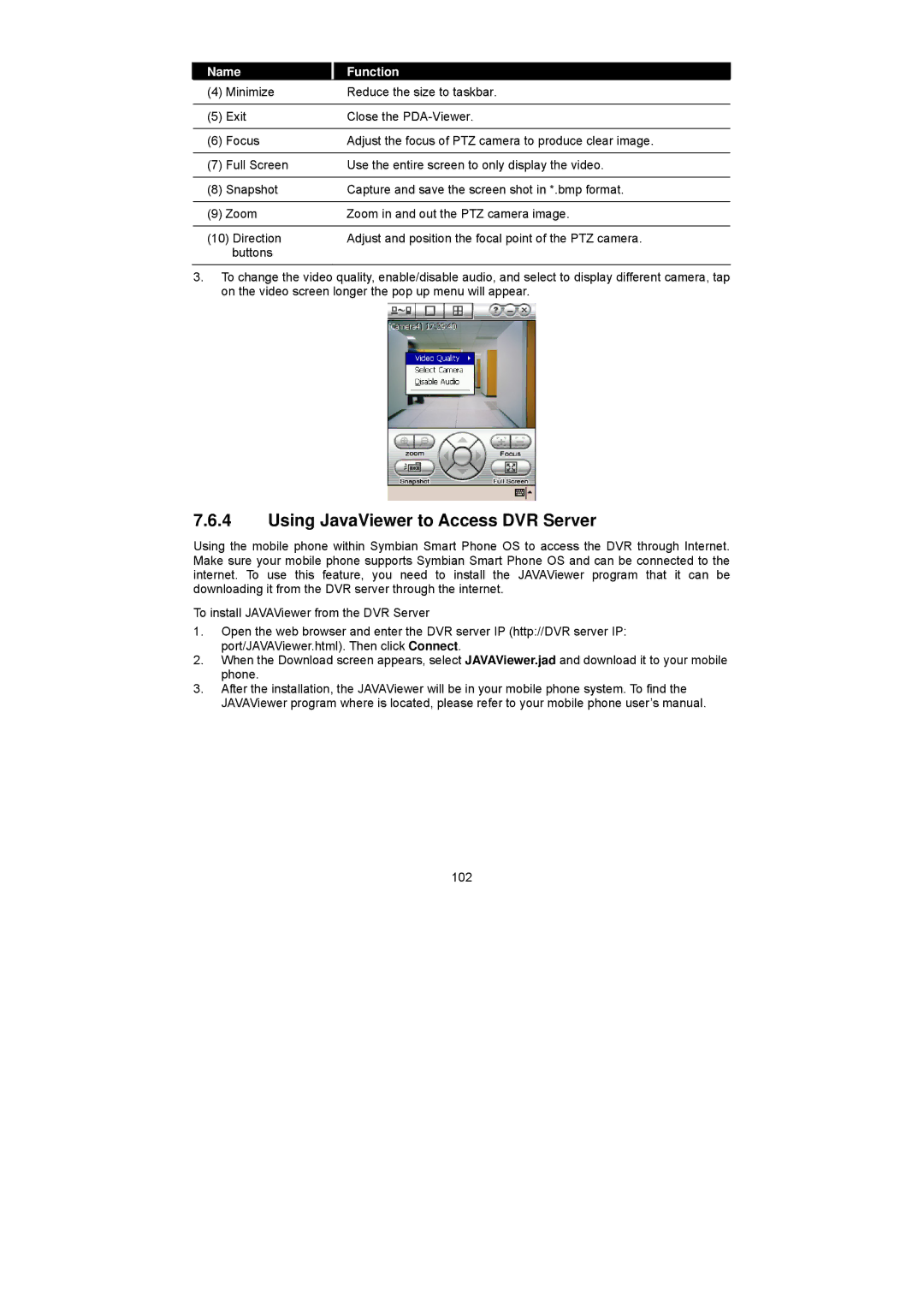 Speco Technologies PC Pro Series user manual Using JavaViewer to Access DVR Server 