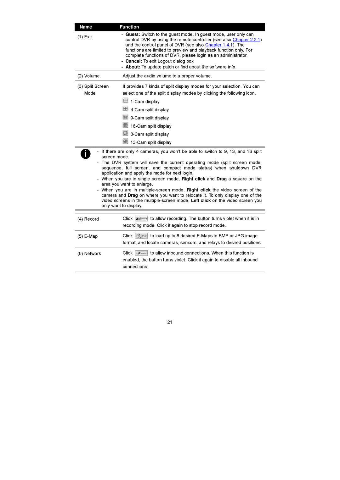 Speco Technologies PC Pro Series user manual To allow recording. The button turns violet when it is 