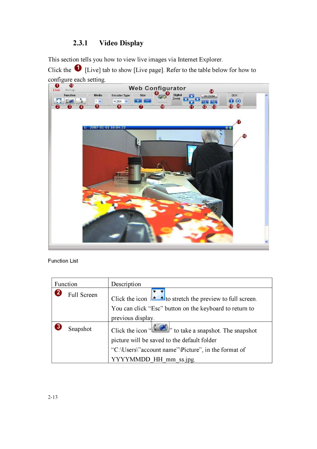 Speco Technologies SIPMPBVFH, SIPMPDVFH instruction manual Video Display 