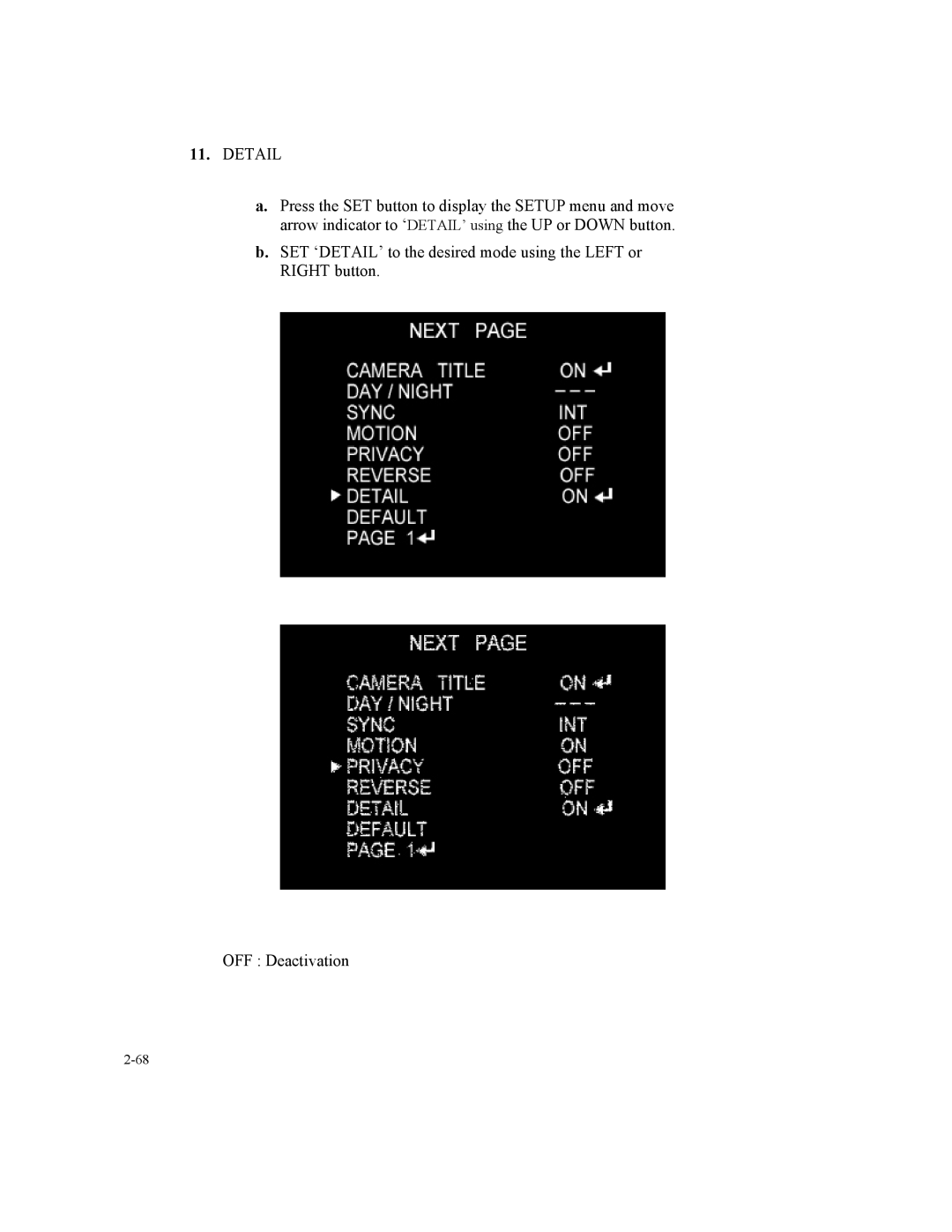 Speco Technologies SIPSD10X, SIPT5 instruction manual Detail 