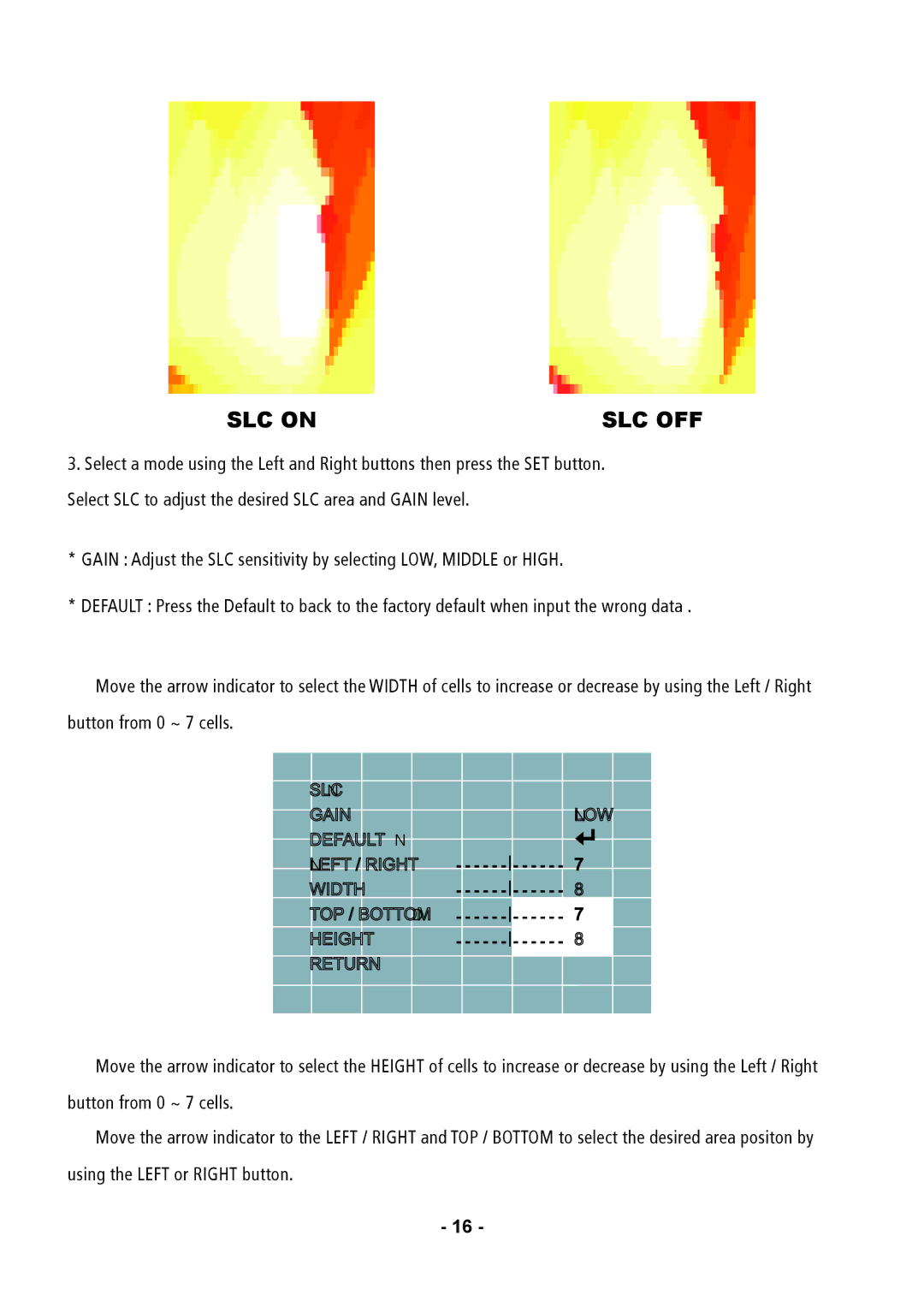 Speco Technologies VL647ILT instruction manual SLC on 