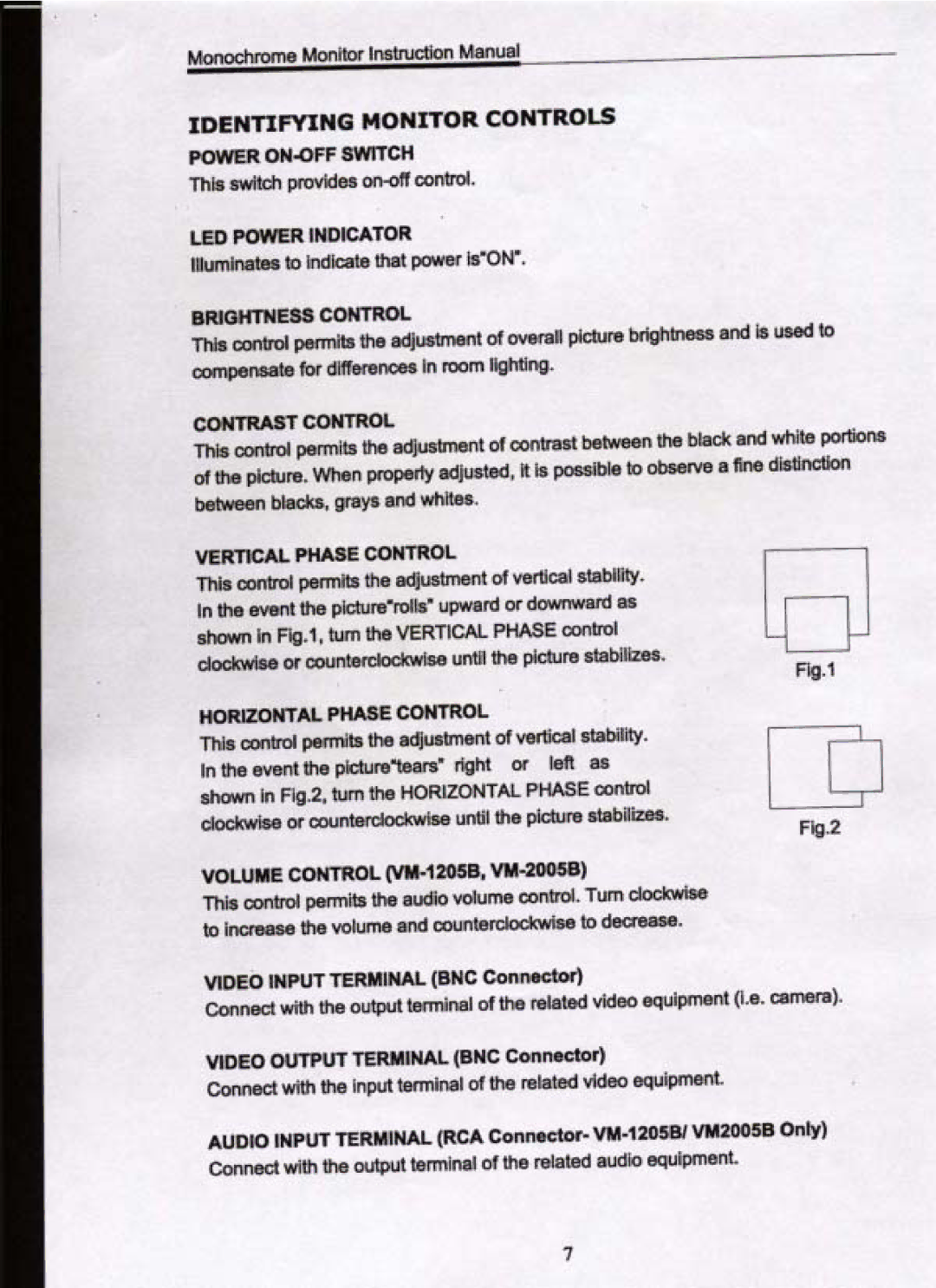 Speco Technologies VM-2001B, VM-2005B, VM-901B, VM-1205B, VM-1201W, VM1701B, VM-1501B manual 