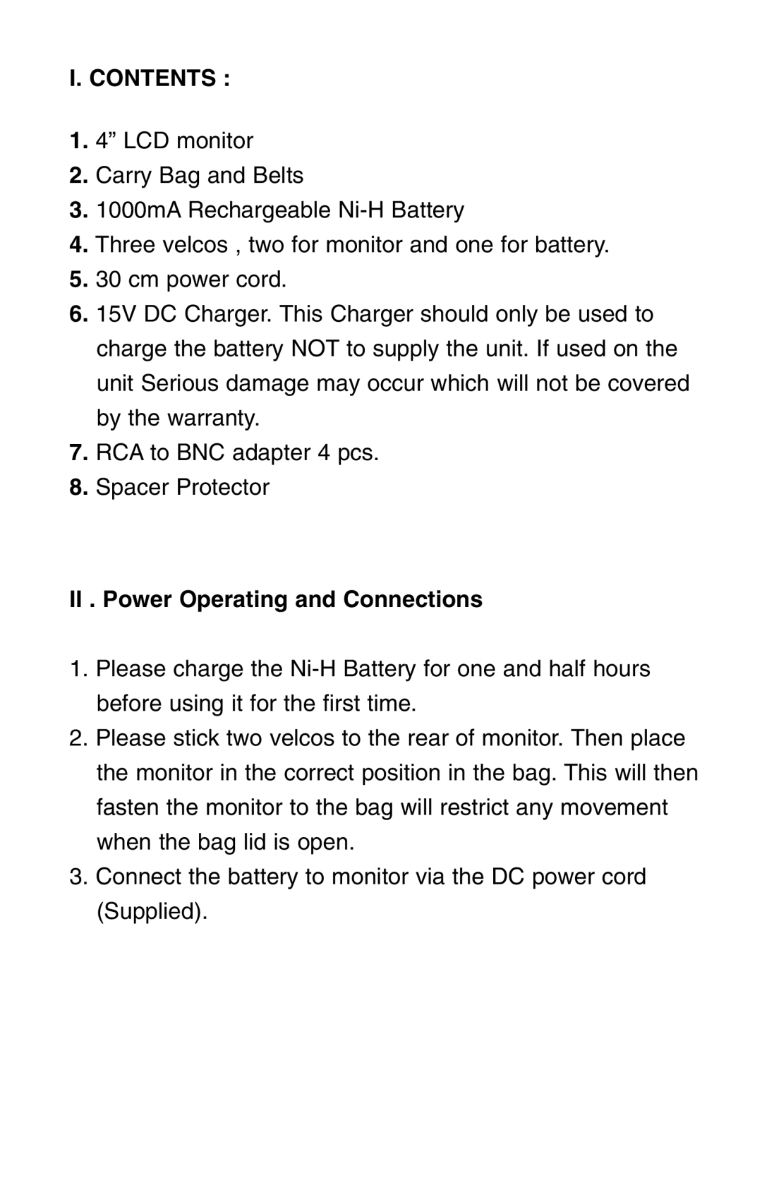 Speco Technologies VMS-2 user manual Contents 