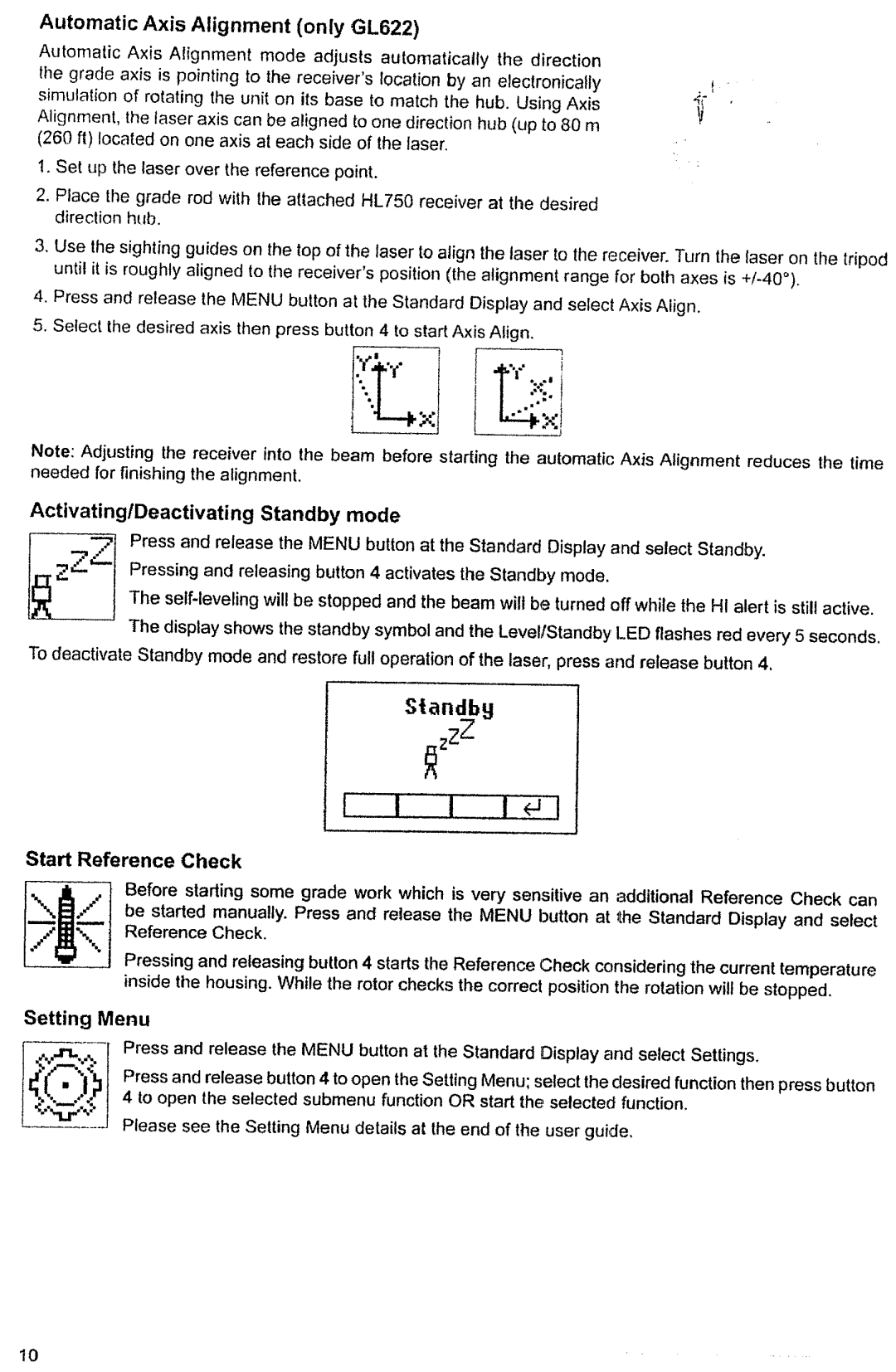 Spectra GL622 manual 