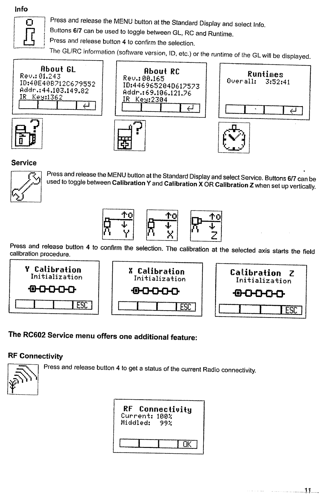 Spectra GL622 manual 