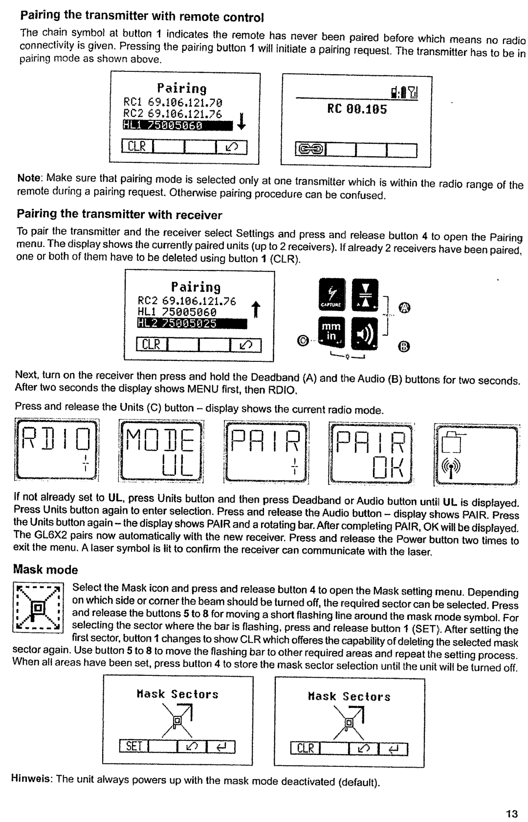 Spectra GL622 manual 