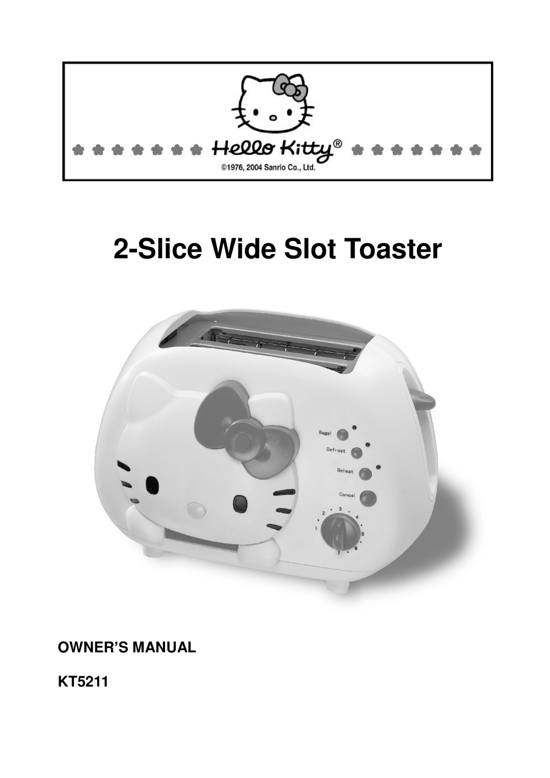 Spectra KT5211 owner manual Slice Wide Slot Toaster 