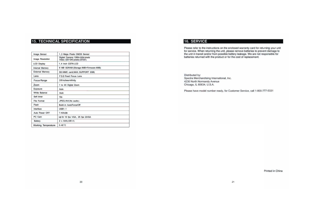 Spectra KT7004 manual 