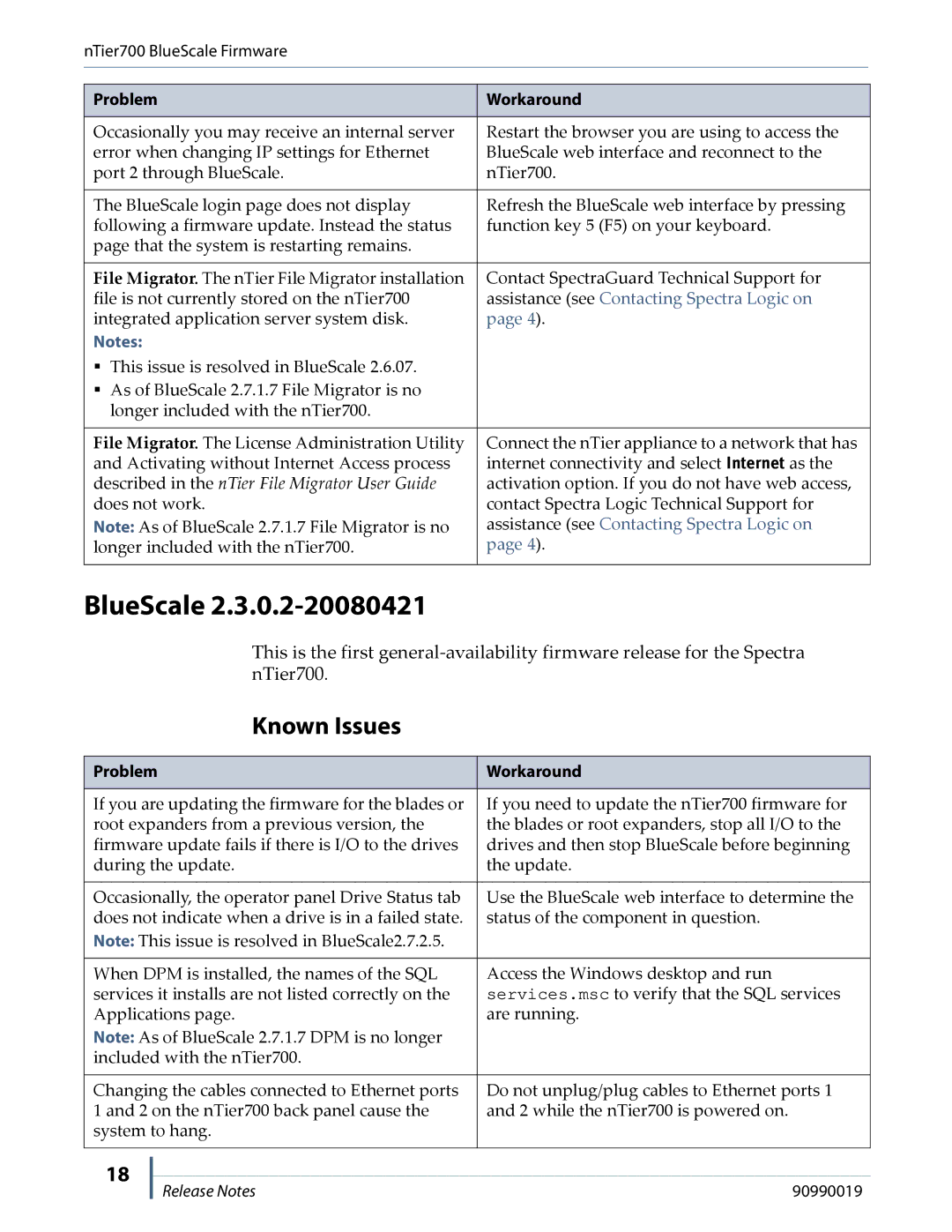 Spectra Logic NTIER700 manual Described in the nTier File Migrator User Guide 