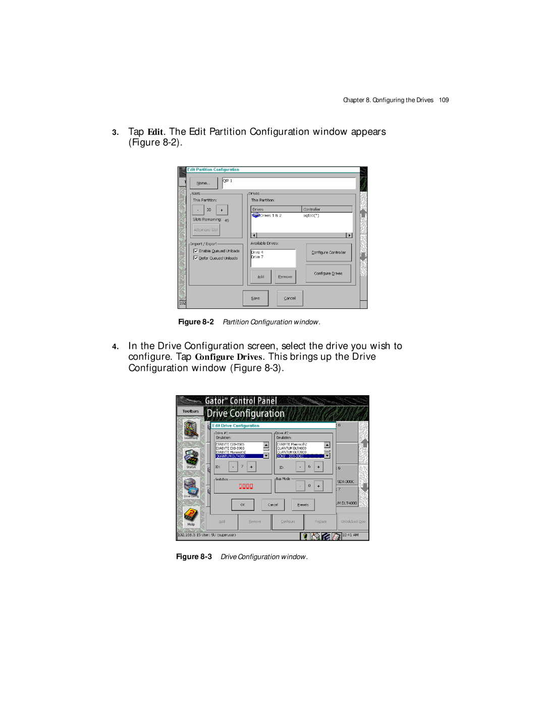 Spectra Logic Spectra 12000 manual 2Partition Configuration window 