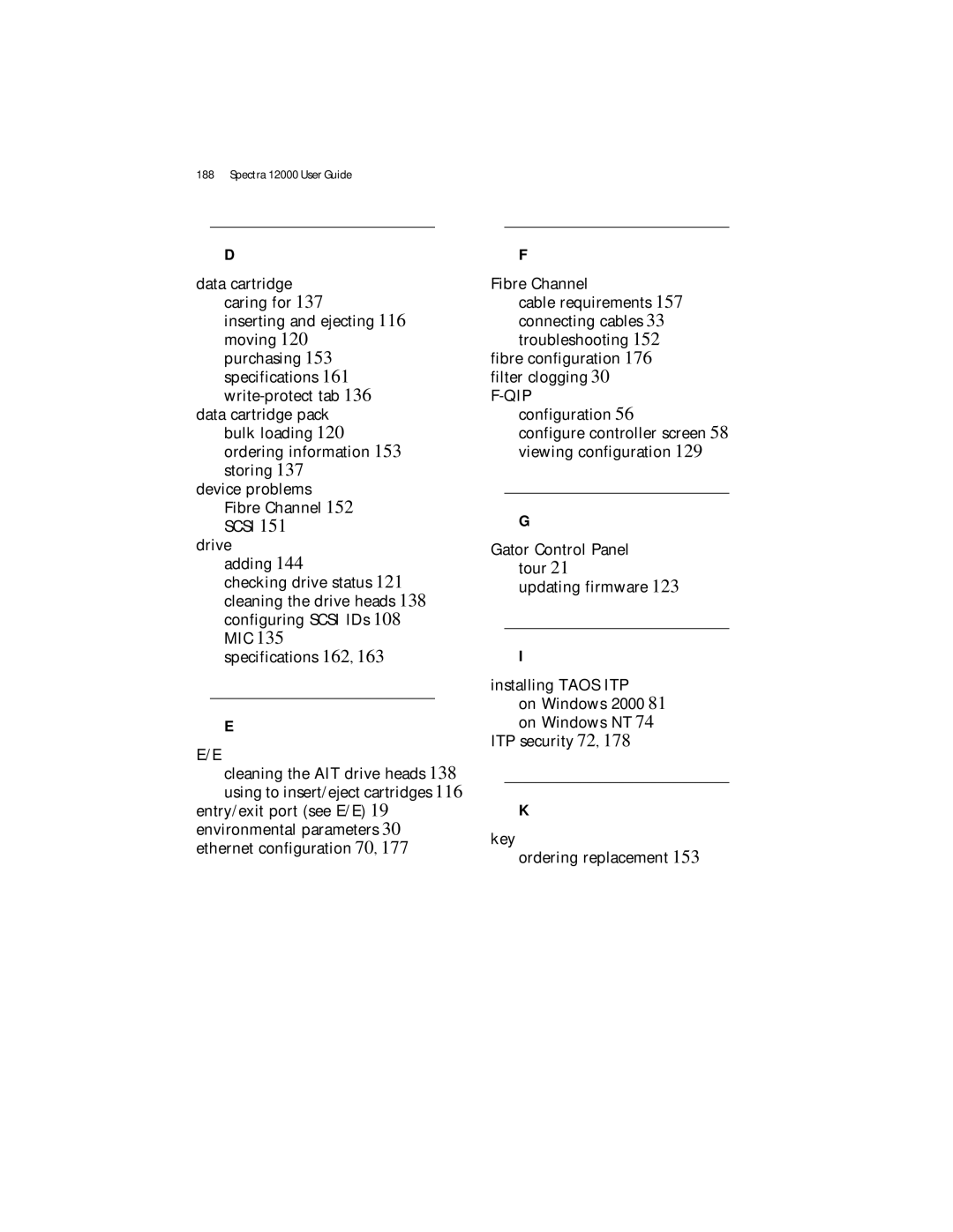 Spectra Logic Spectra 12000 manual 