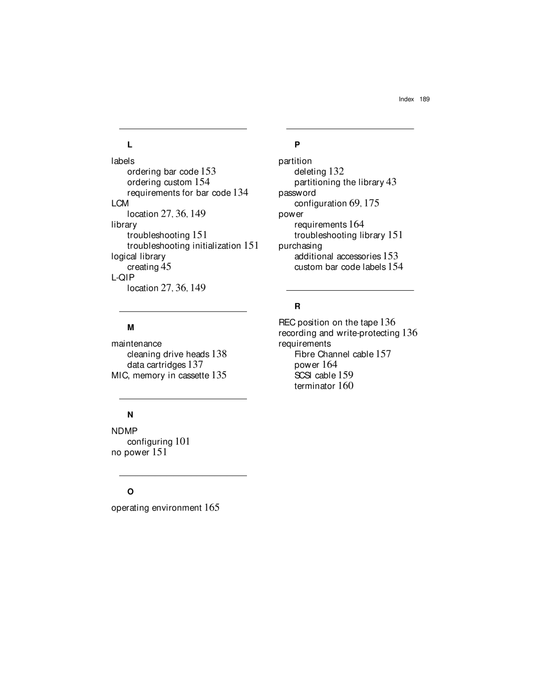 Spectra Logic Spectra 12000 manual Lcm 