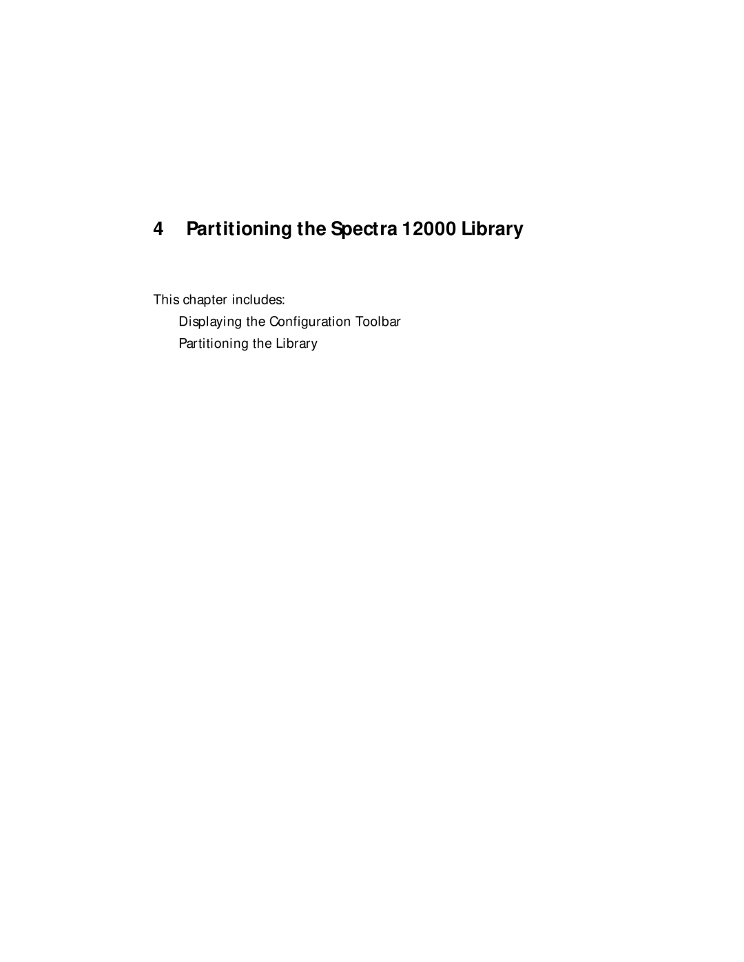 Spectra Logic manual Partitioning the Spectra 12000 Library 