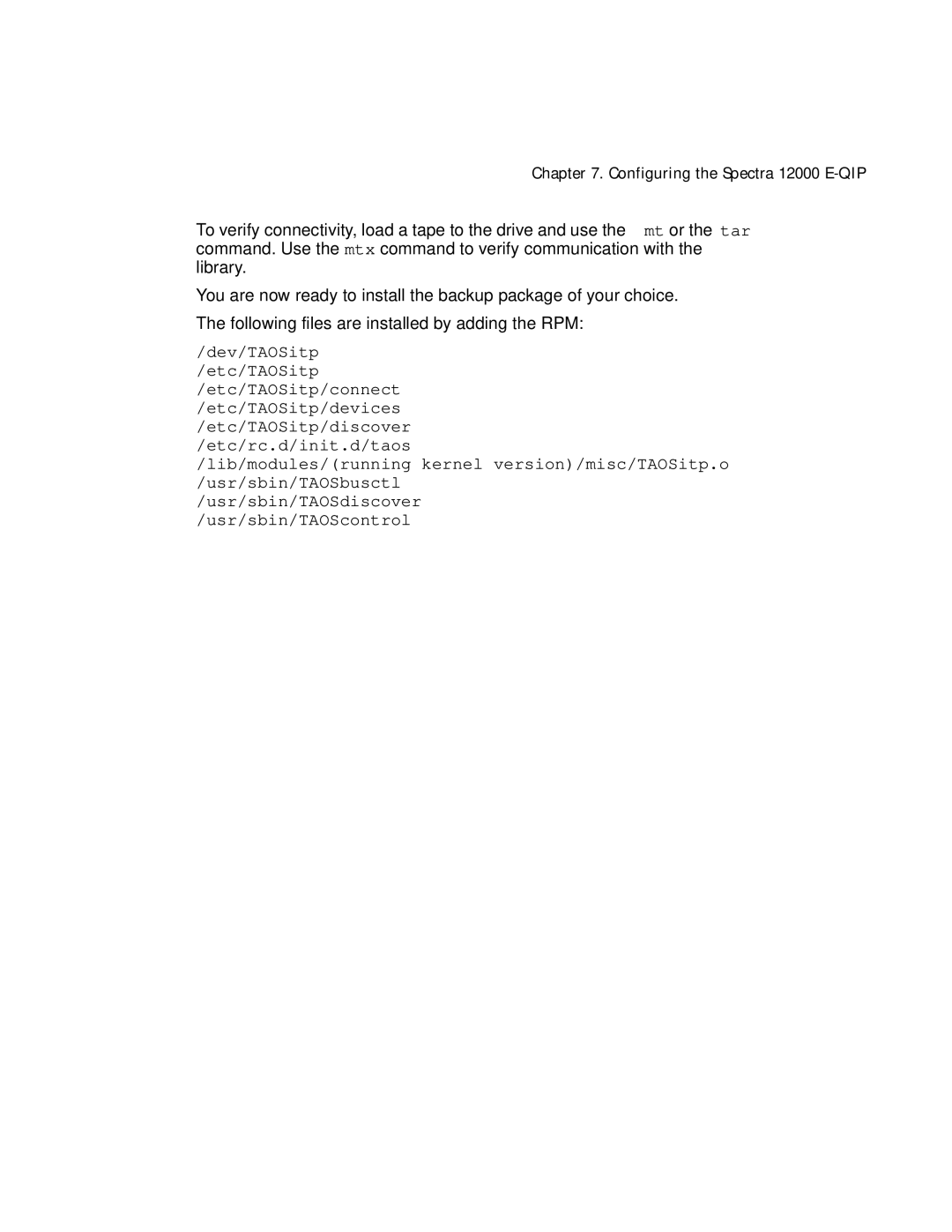 Spectra Logic manual Configuring the Spectra 12000 E-QIP 