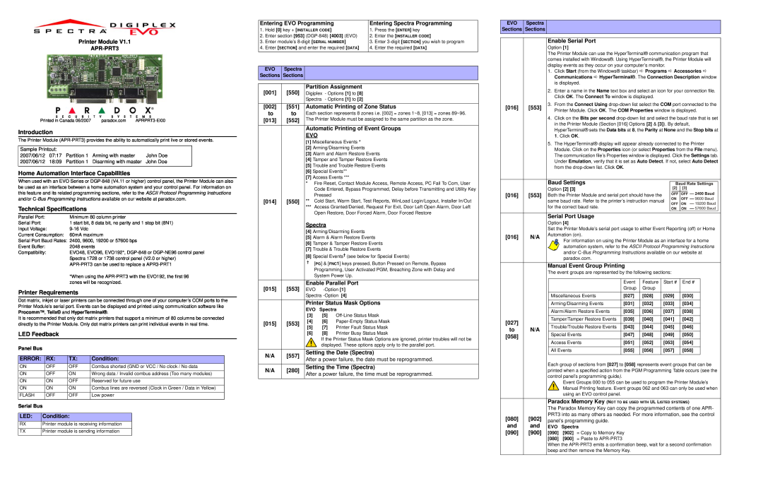 Spectra Watermakers EVO48 technical specifications Introduction, Home Automation Interface Capabilities, LED Feedback 