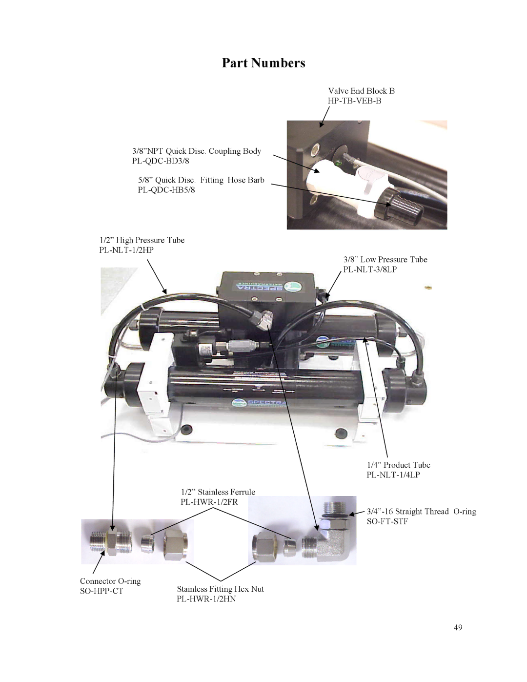 Spectra Watermakers MPC-5000 owner manual PL-NLT-1/2HP 