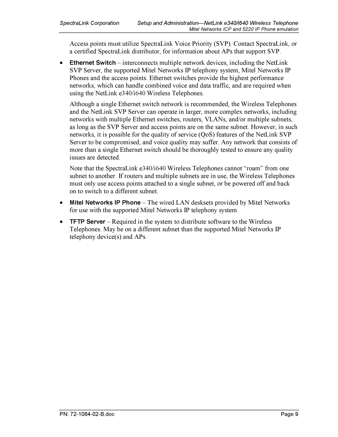 SpectraLink manual PN 72-1084-02-B.doc 