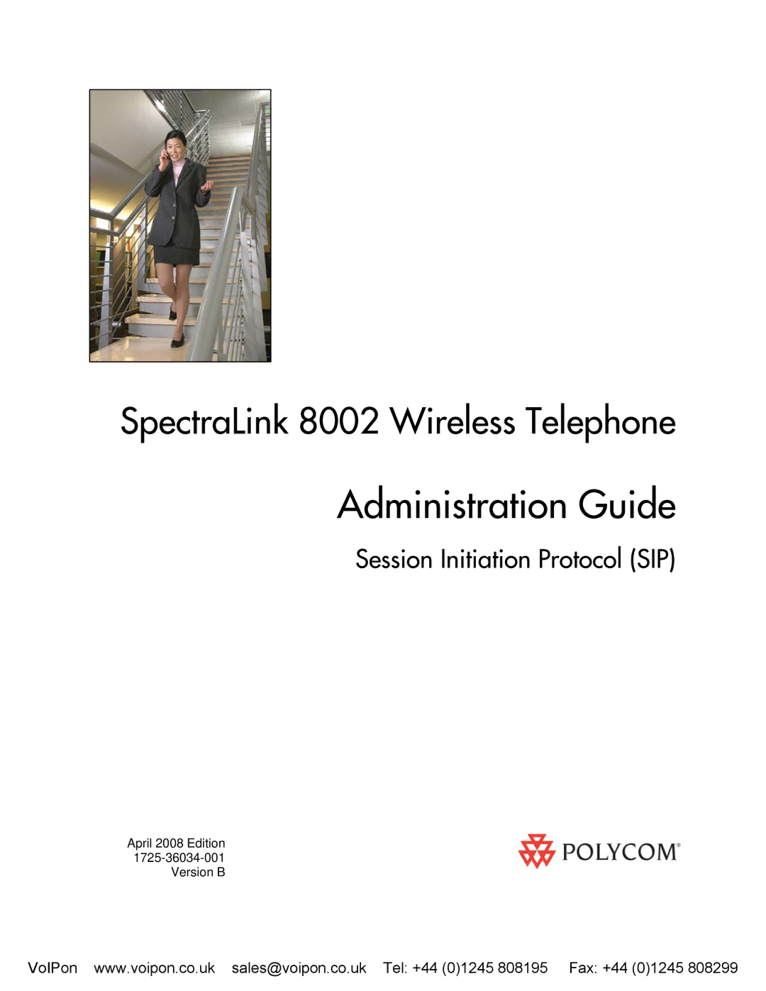 SpectraLink 8002 manual Administration Guide 