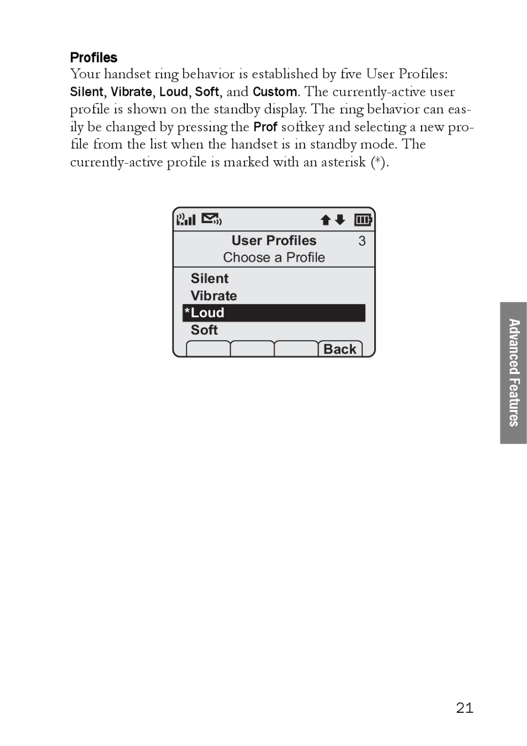 SpectraLink LINK 6020 manual Profiles 