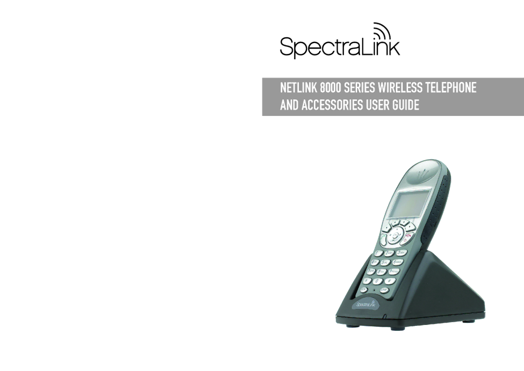 SpectraLink NetLink 8000 manual Accessories User Guide 