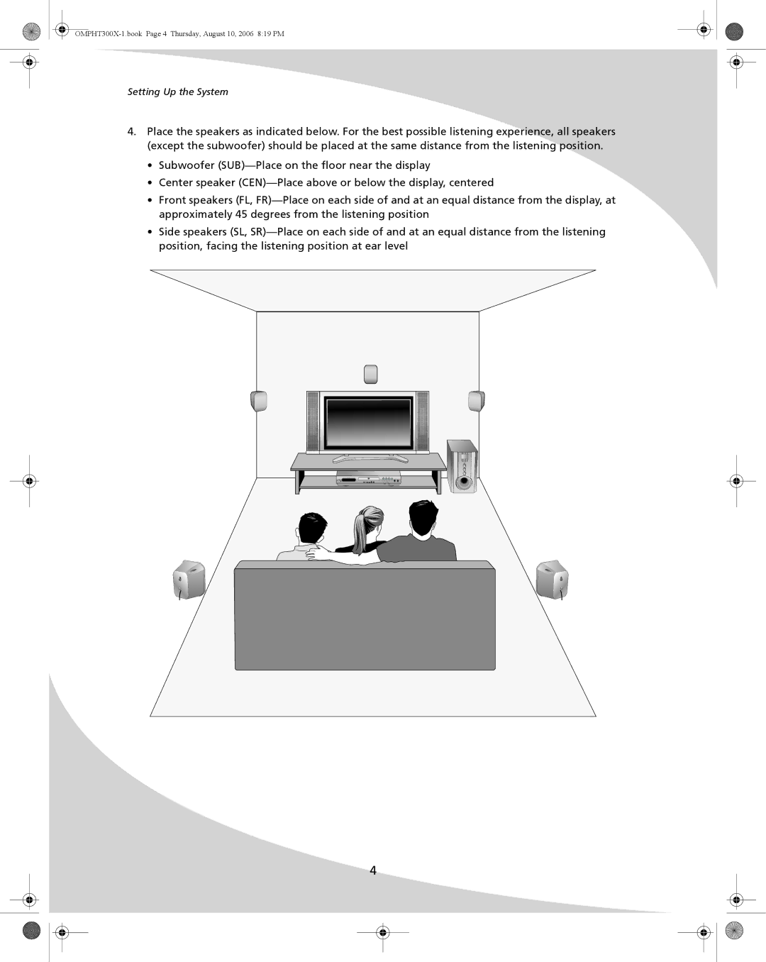 SpectronIQ PHT-300X user manual Setting Up the System 