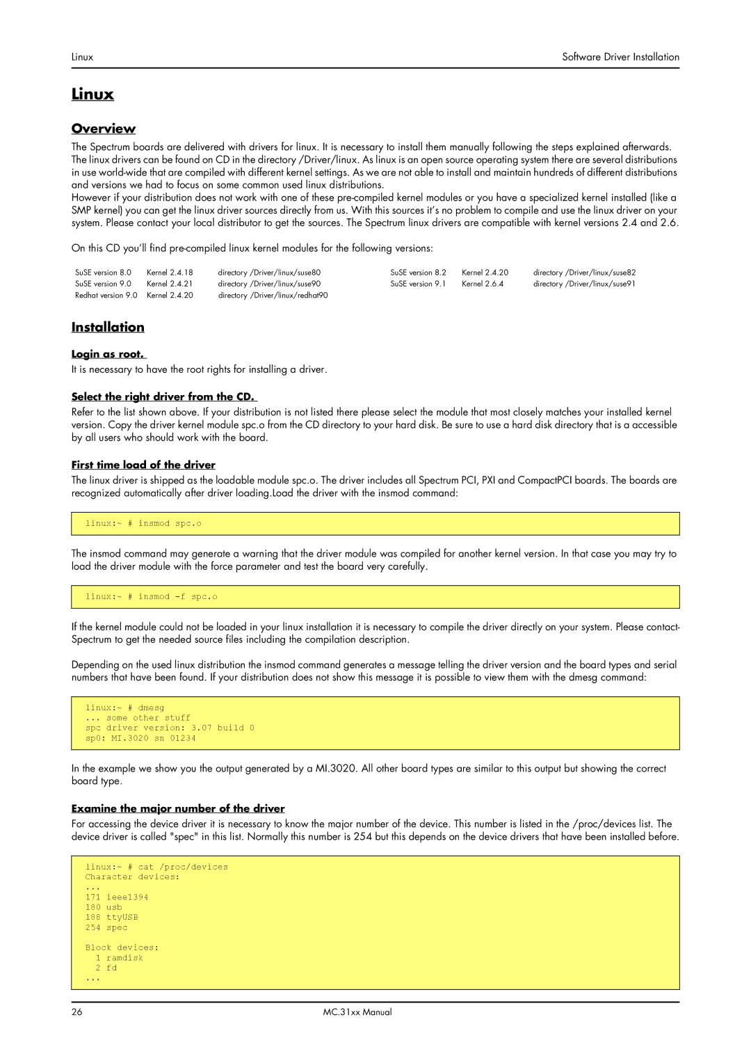 Spectrum Brands MC.31XX manual Linux, Overview 