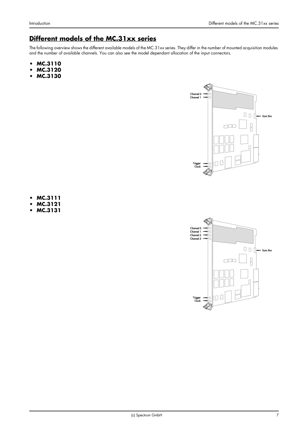 Spectrum Brands MC.31XX manual Different models of the MC.31xx series, MC.3110 MC.3120 MC.3130 MC.3111 MC.3121 MC.3131 