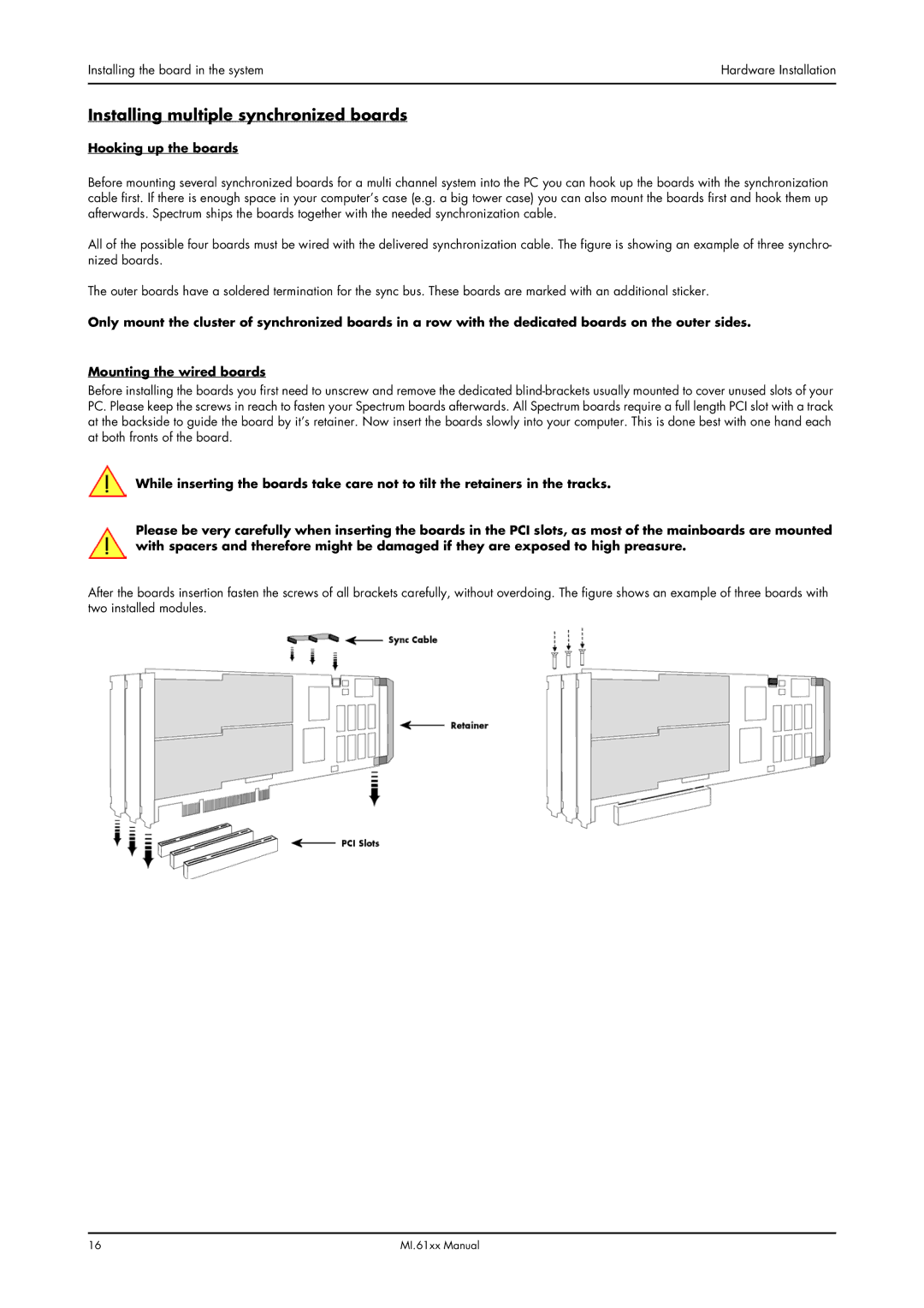 Spectrum Brands MI.61XX manual Installing multiple synchronized boards 