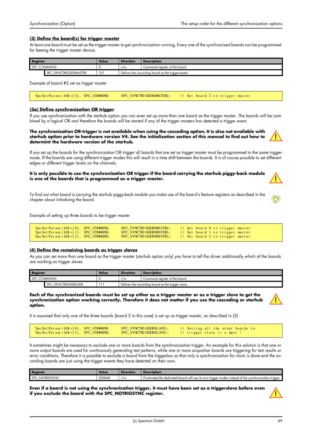 Spectrum Brands MI.61XX manual Define the boards for trigger master, Example of board #2 set as trigger master 