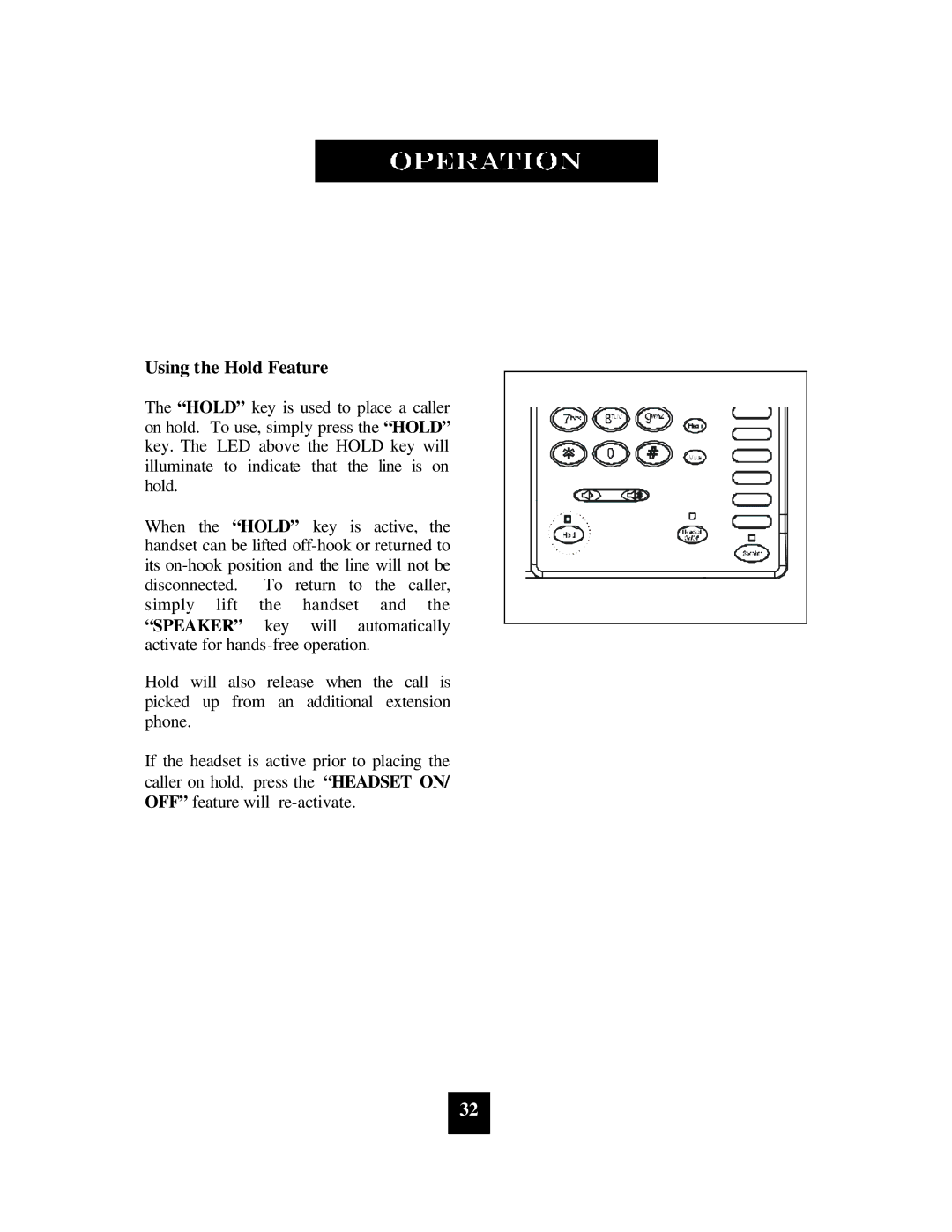 Spectrum Brands SP-400 manual Using the Hold Feature 