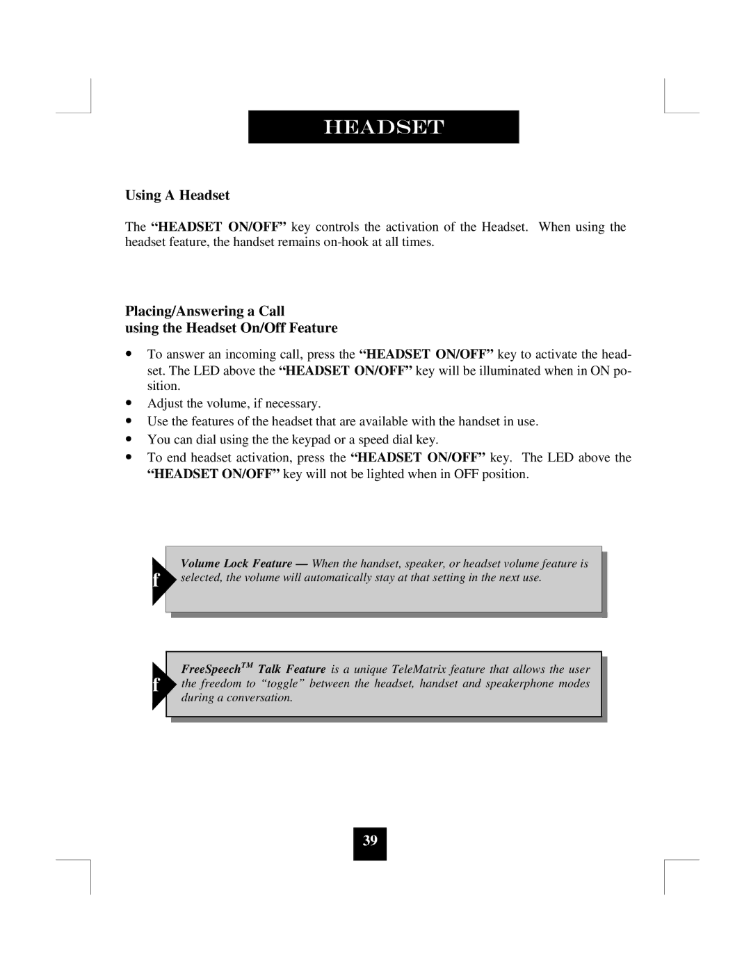 Spectrum Brands SP-550 manual Using a Headset 