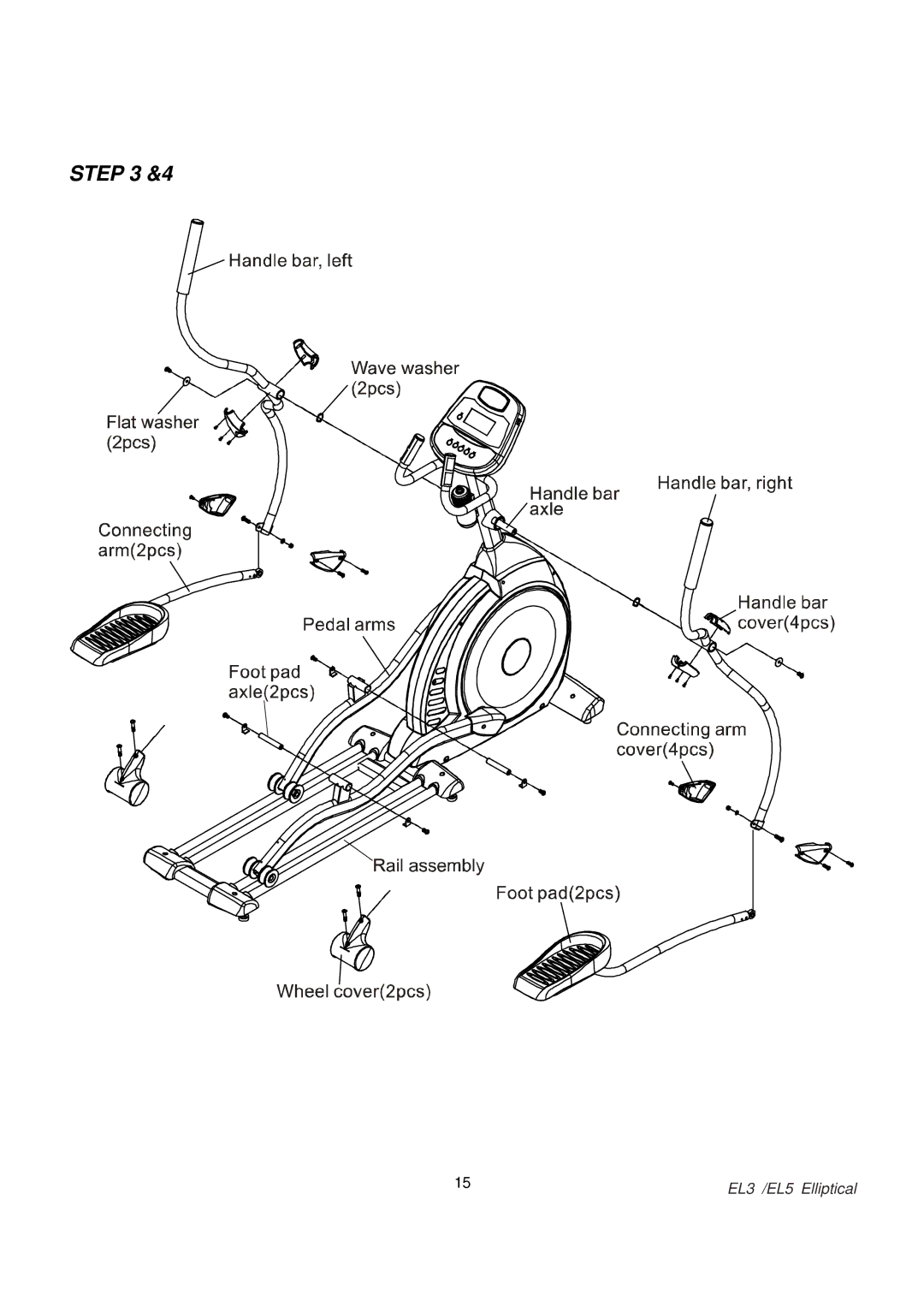 Spirit EL 3 Elliptical, EL 5 Elliptical owner manual EL3 /EL5 Elliptical 