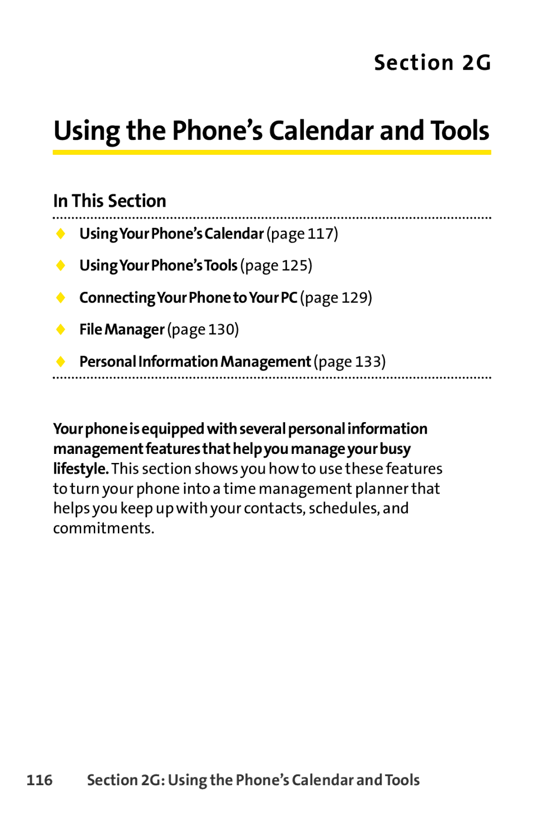 Spirit M1 manual Using the Phone’s Calendar and Tools 