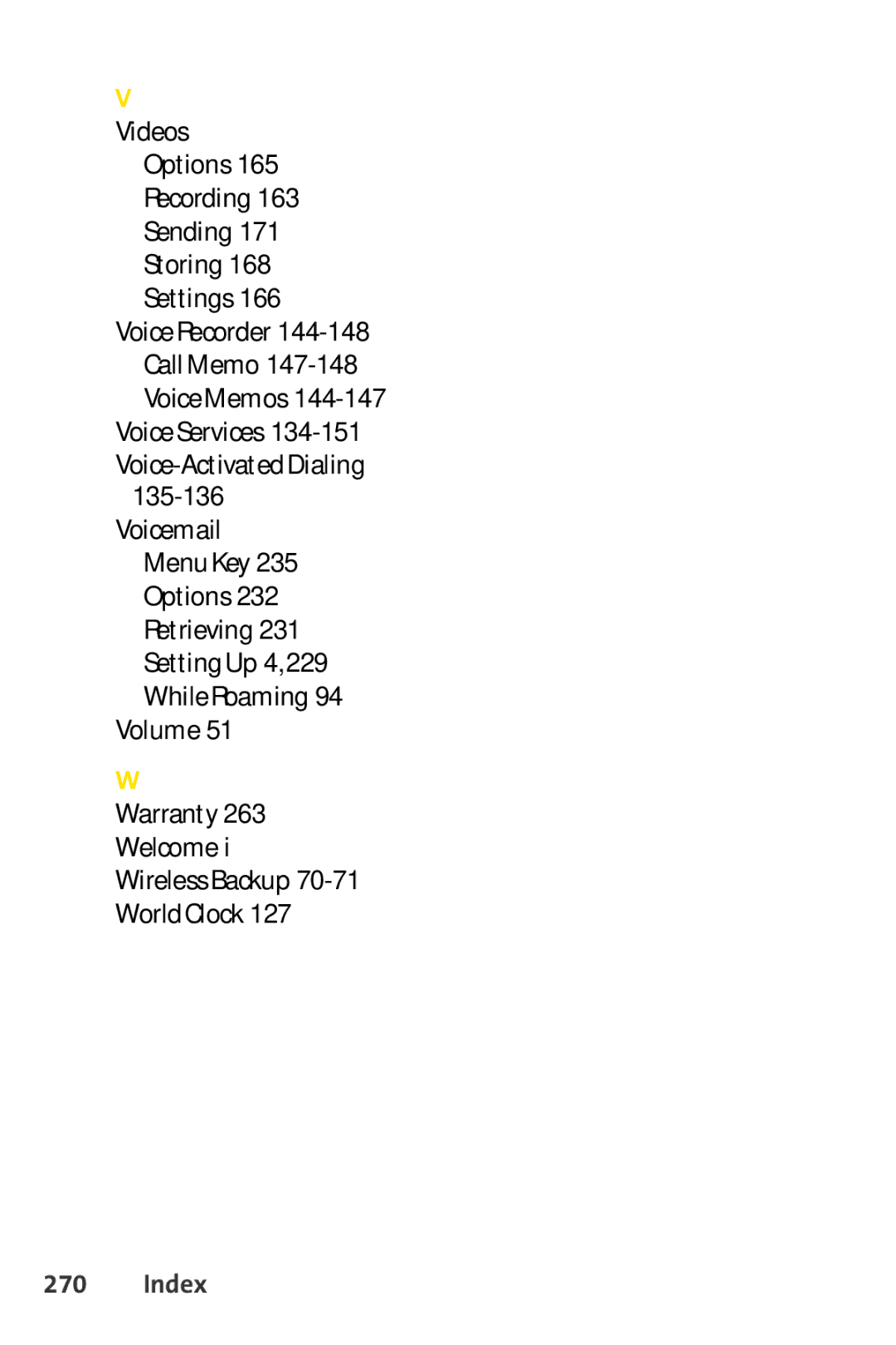 Spirit M1 manual Index 