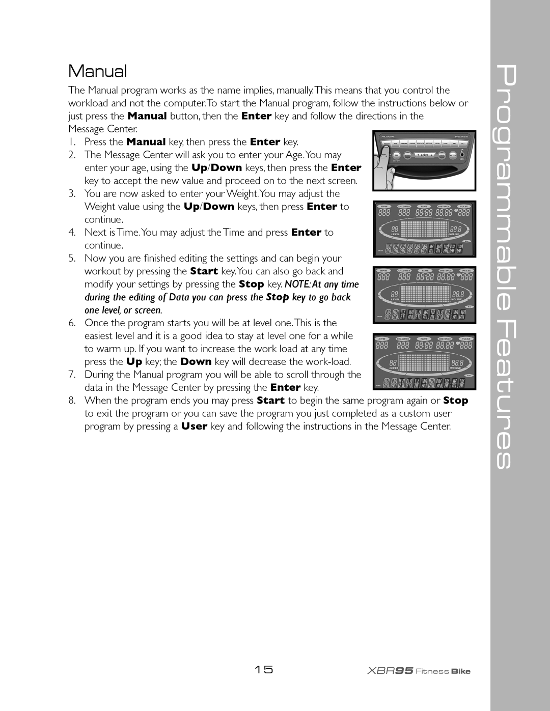 Spirit XBR95 owner manual Manual 