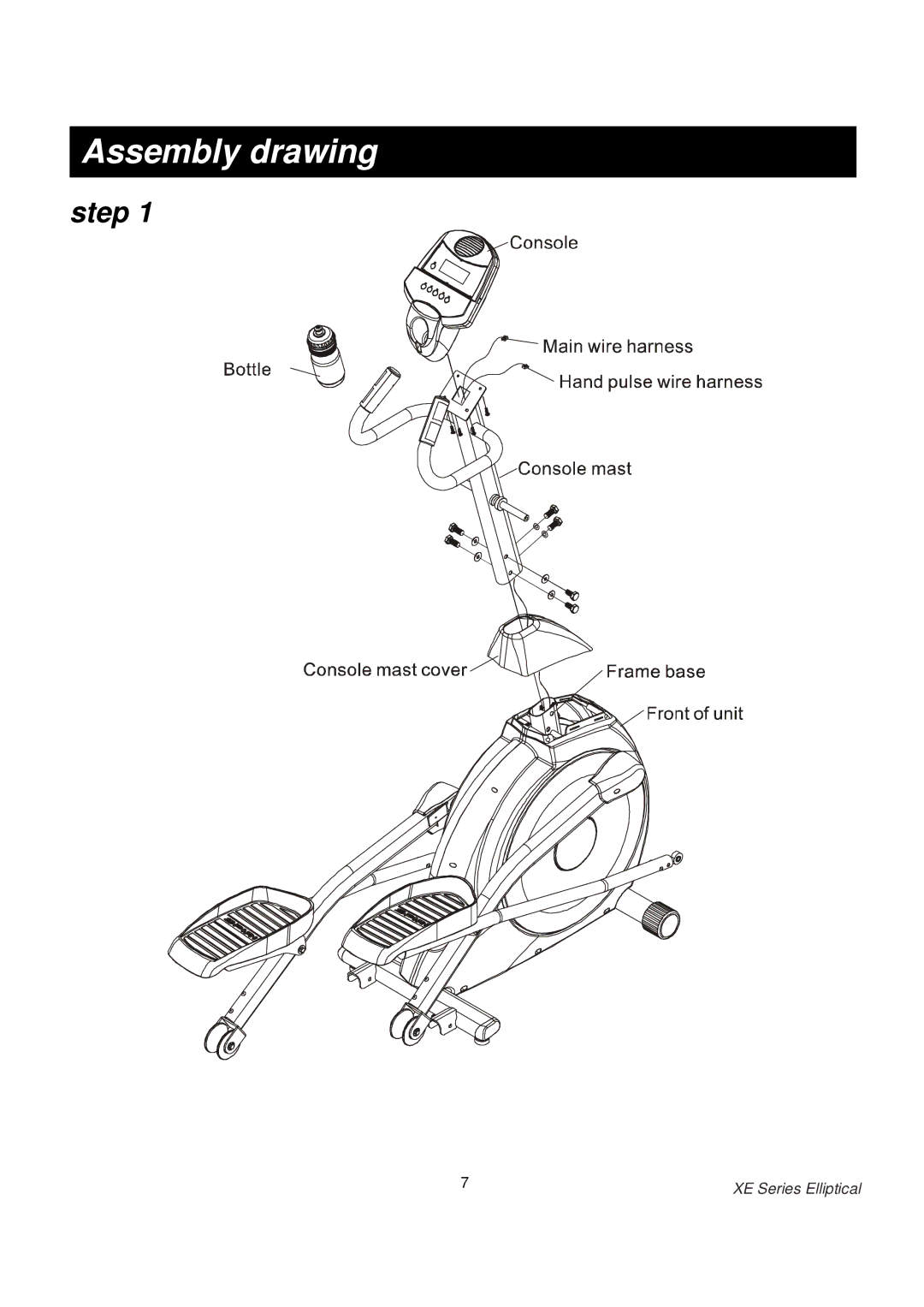 Spirit XE 125 owner manual Assembly drawing 