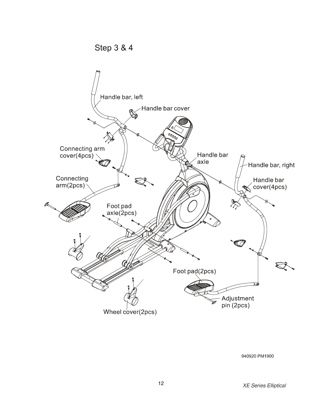 Spirit 350, XE150, 550 owner manual XE Series Elliptical 