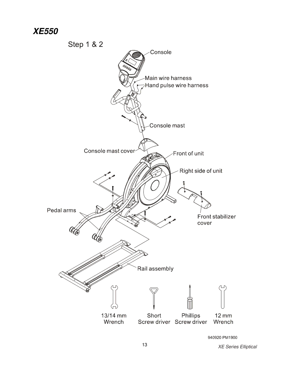 Spirit XE150, 350 owner manual XE550 