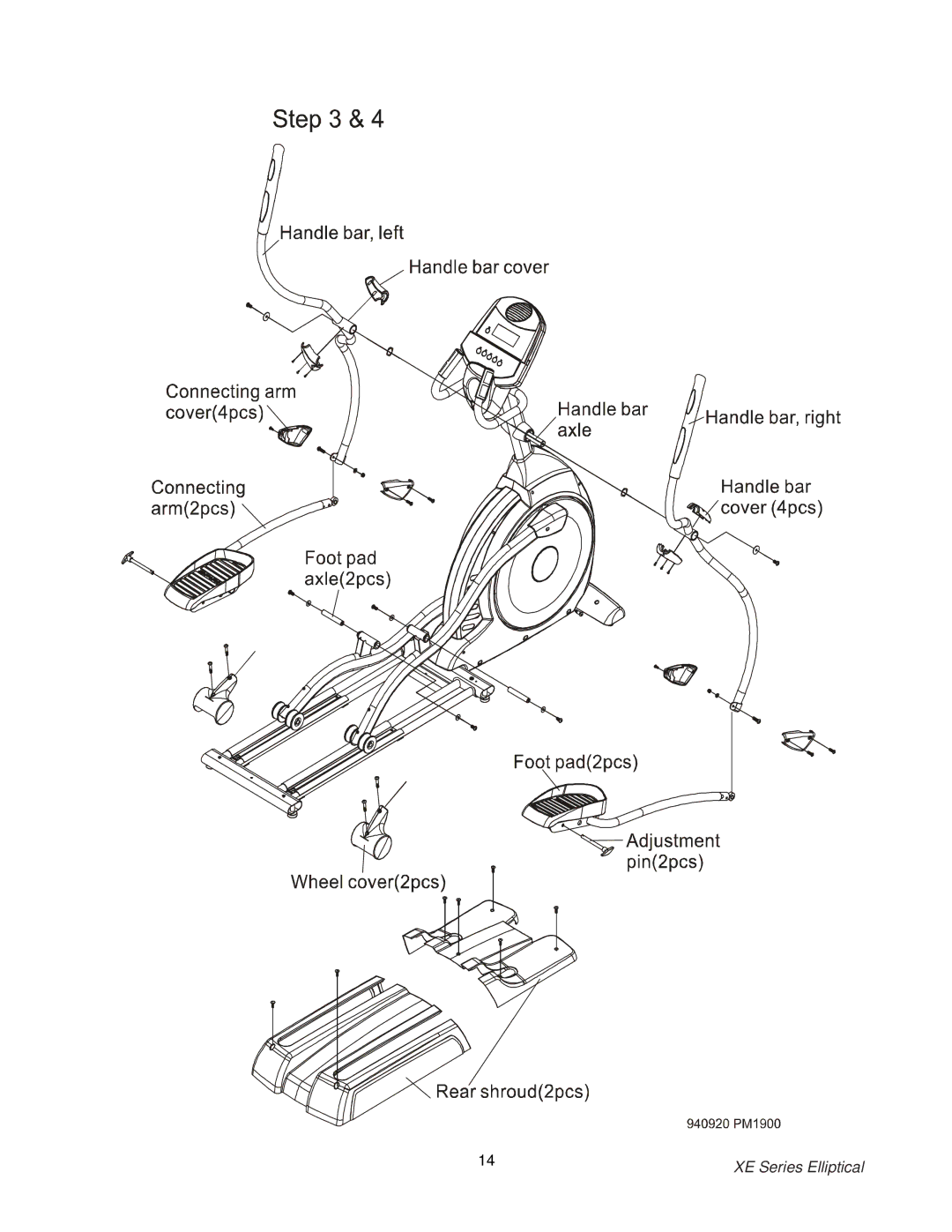 Spirit XE150, 350, 550 owner manual XE Series Elliptical 