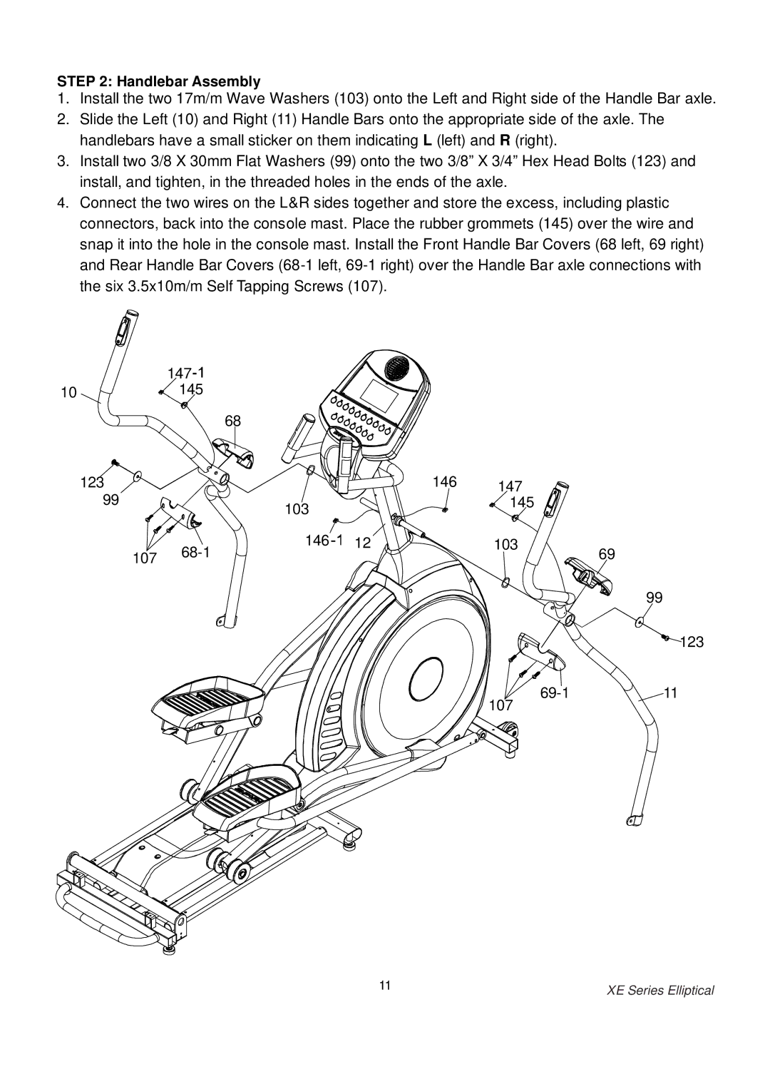 Spirit XE400 owner manual Handlebar Assembly 