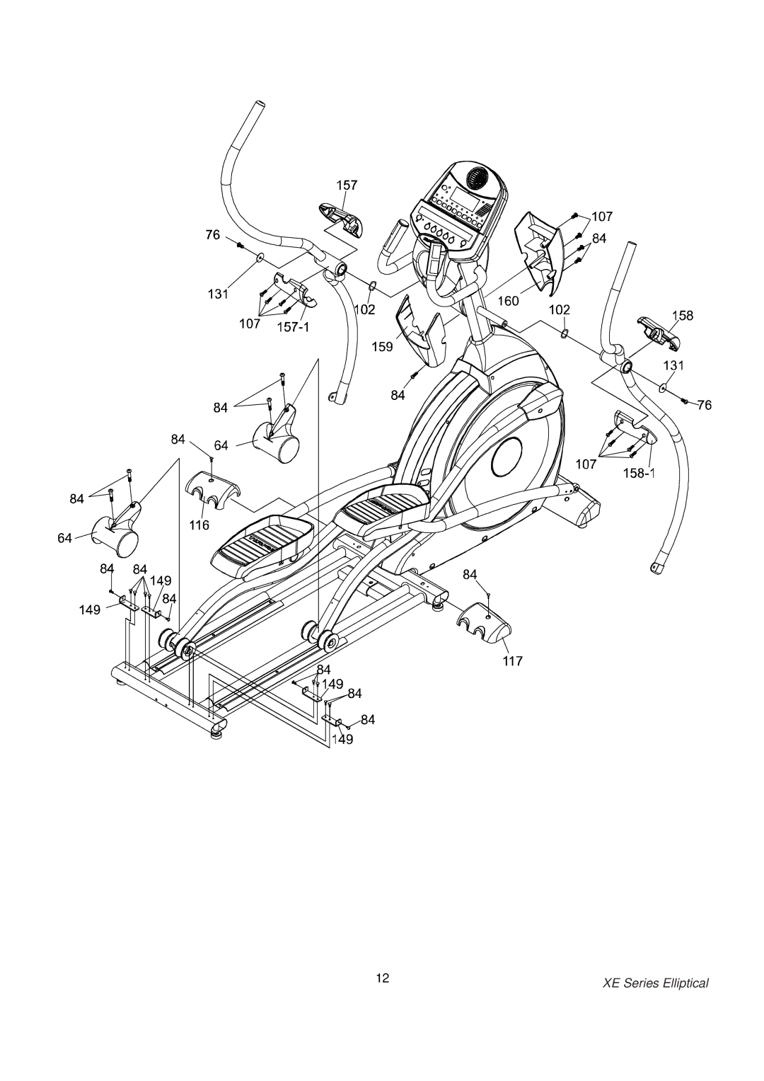 Spirit XE700 owner manual XE Series Elliptical 