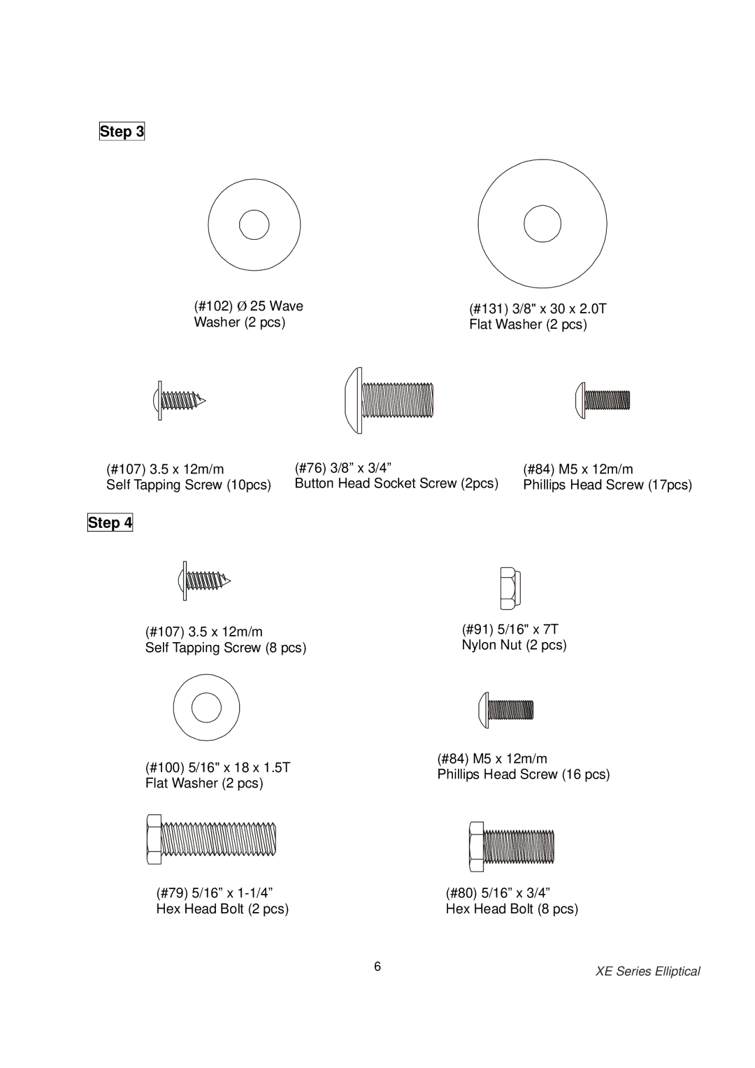 Spirit XE700 owner manual #102 Ø 25 Wave 