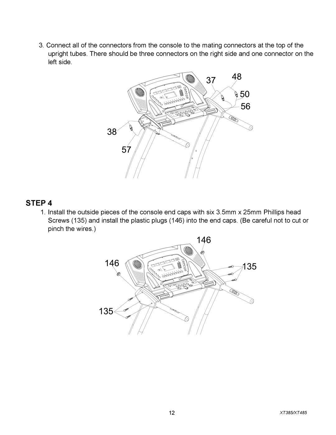 Spirit XT4851, XT385 owner manual Step 