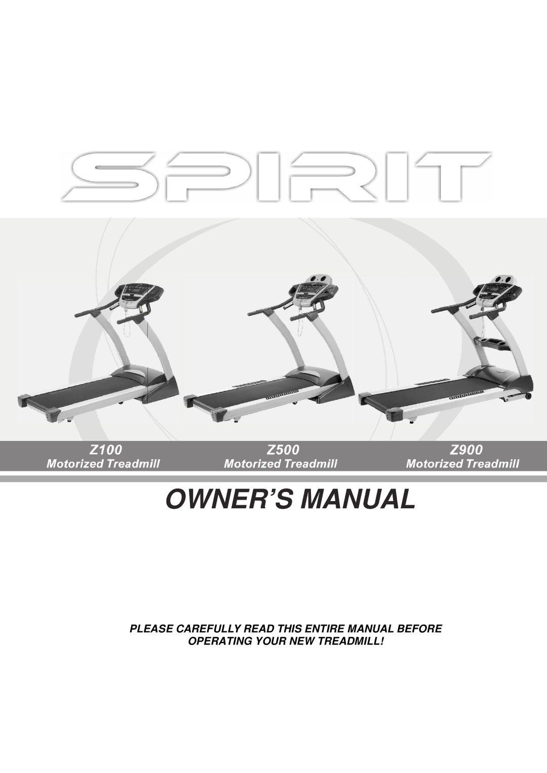 Spirit Z900 owner manual 