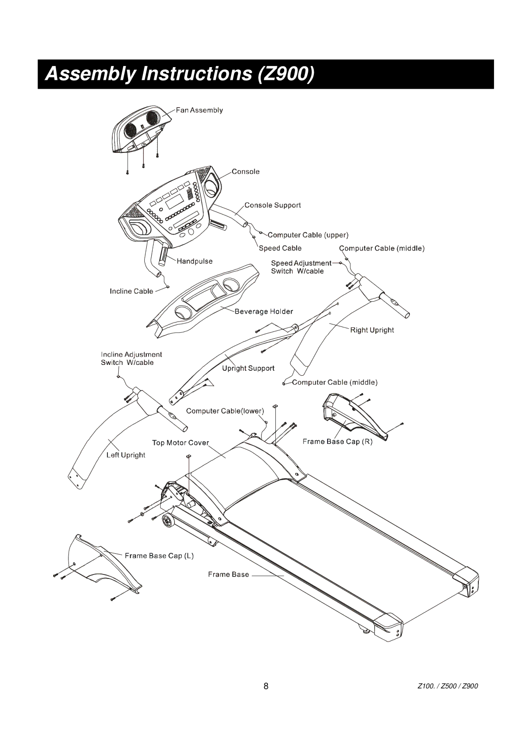 Spirit owner manual Assembly Instructions Z900 