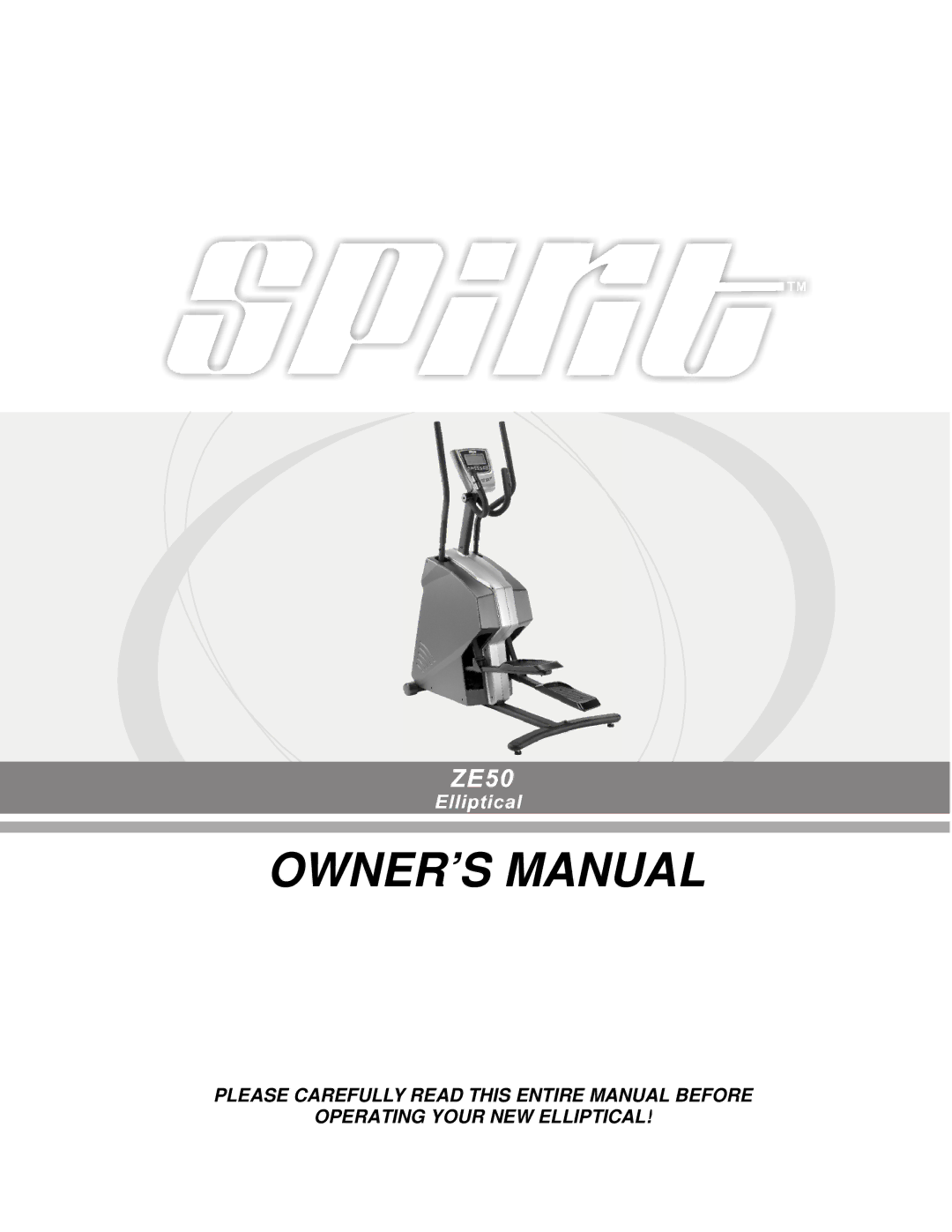 Spirit ZE501 owner manual 