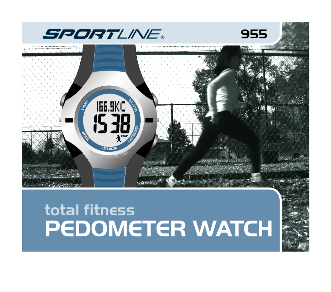 Sportline 955 manual Pedometer watch 