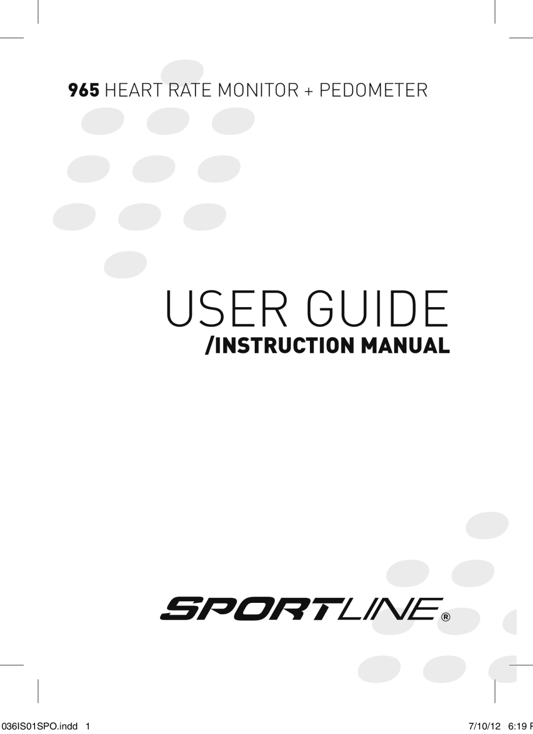 Sportline 965 manual User Guide 