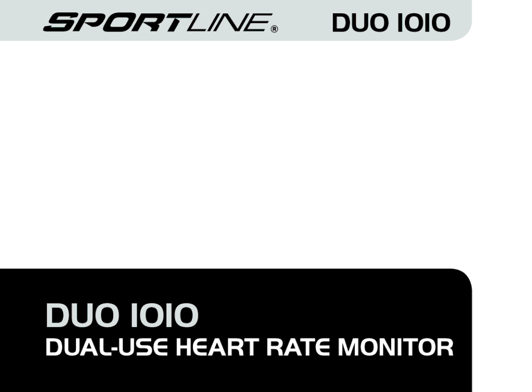 Sportline DUO 1010 manual Duo 