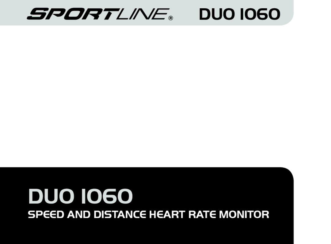 Sportline DUO 1060 manual Duo 